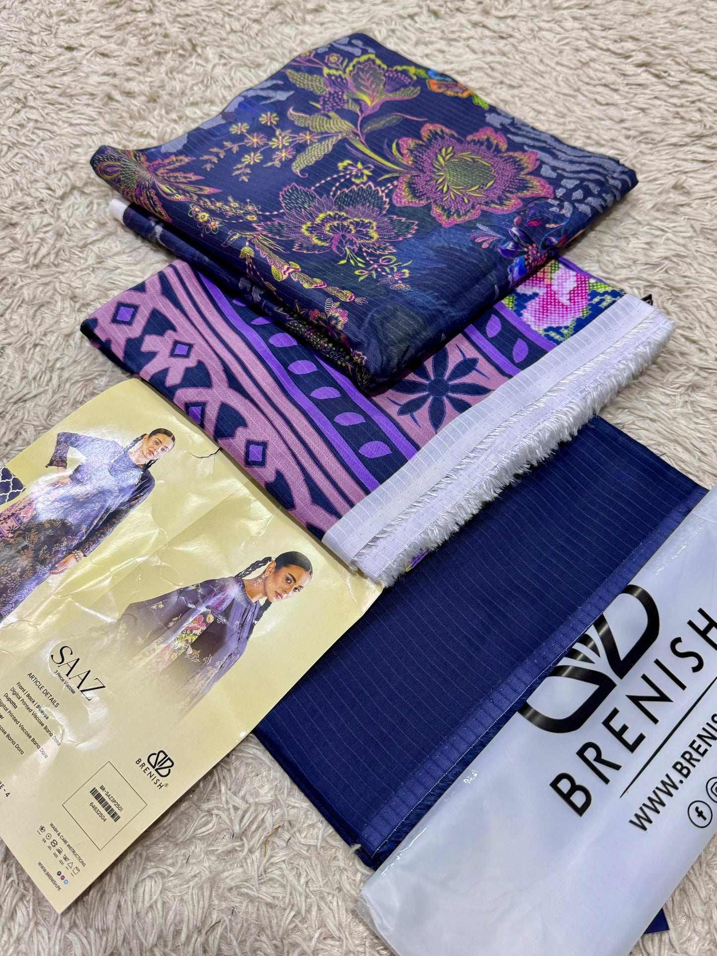 Gull G – Saaz Vole 2025 (3-Piece Unstitched Viscose Linen Suit)