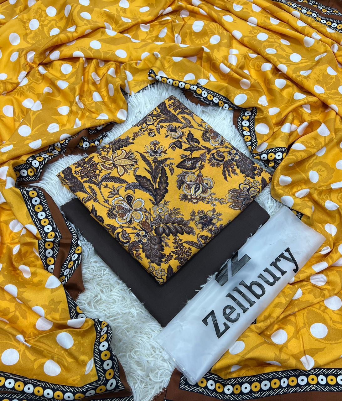 Zelbury Marina 3-Piece Winter Collection 2025 – Printed Marina Suit