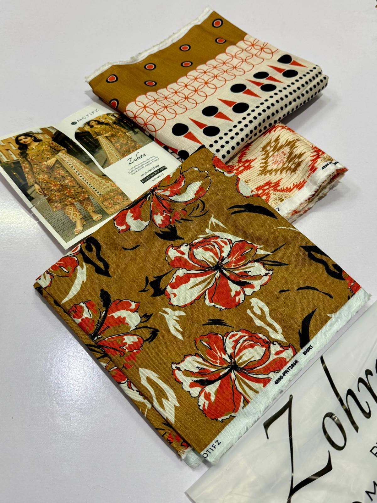 ZOHRA by Motifz – Khaddar Collection 2025 (3-Piece Printed Suit)