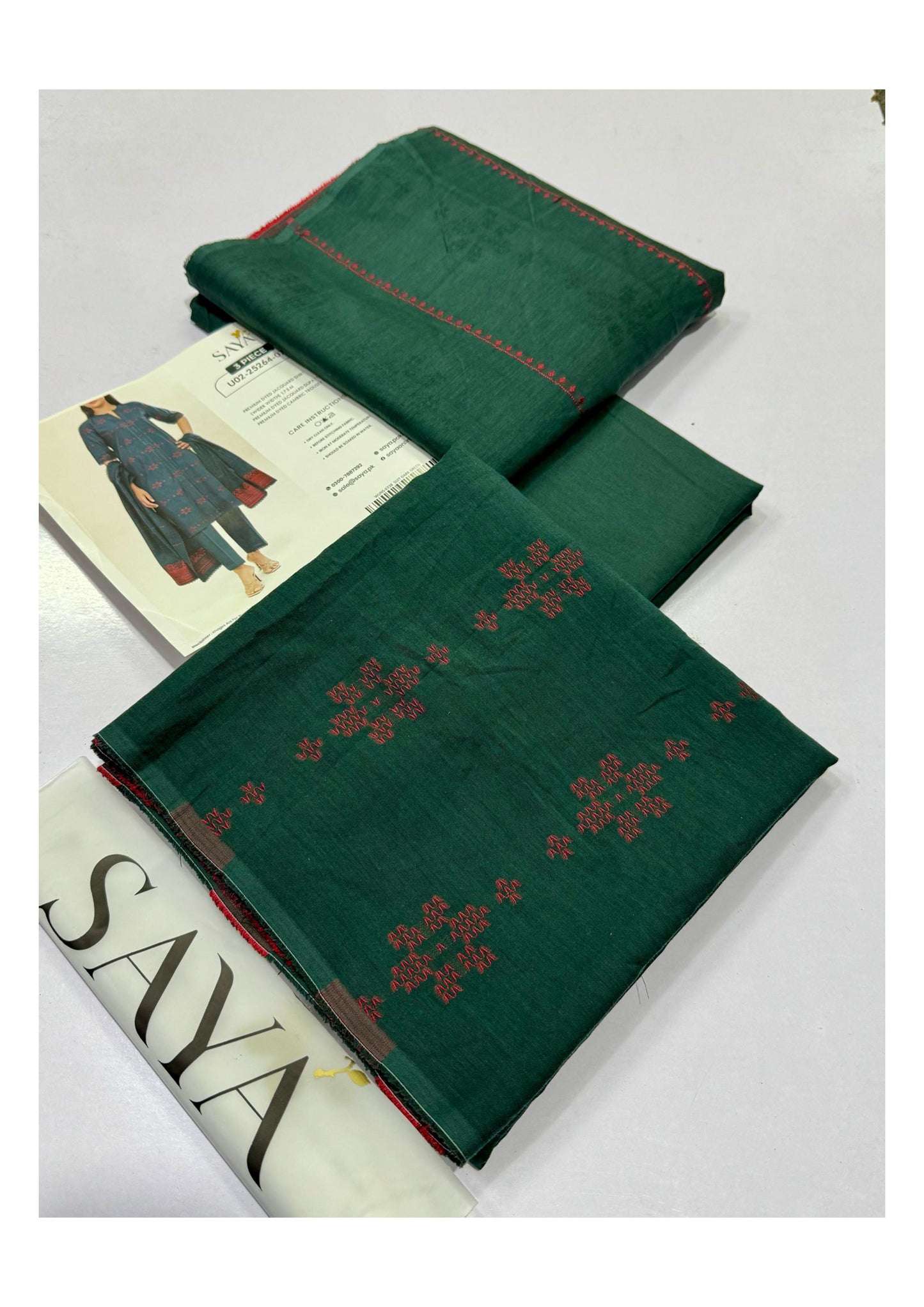 SAYA Jacquard β New Vole Winter Collection 2025 (3-Piece Unstitched Suit)