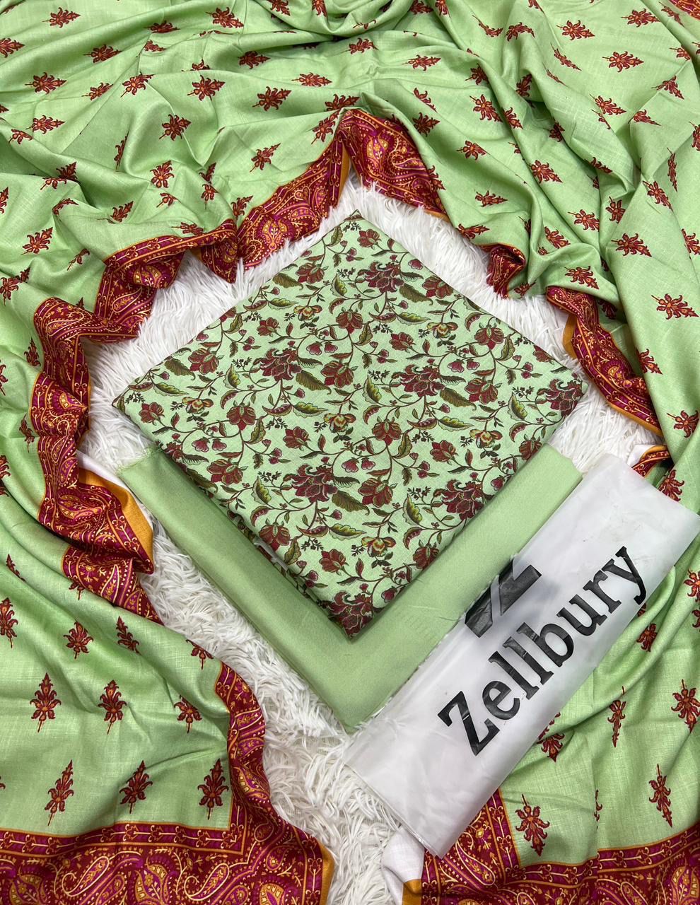 Zelbury Marina 3-Piece Winter Collection 2025 – Printed Marina Suit