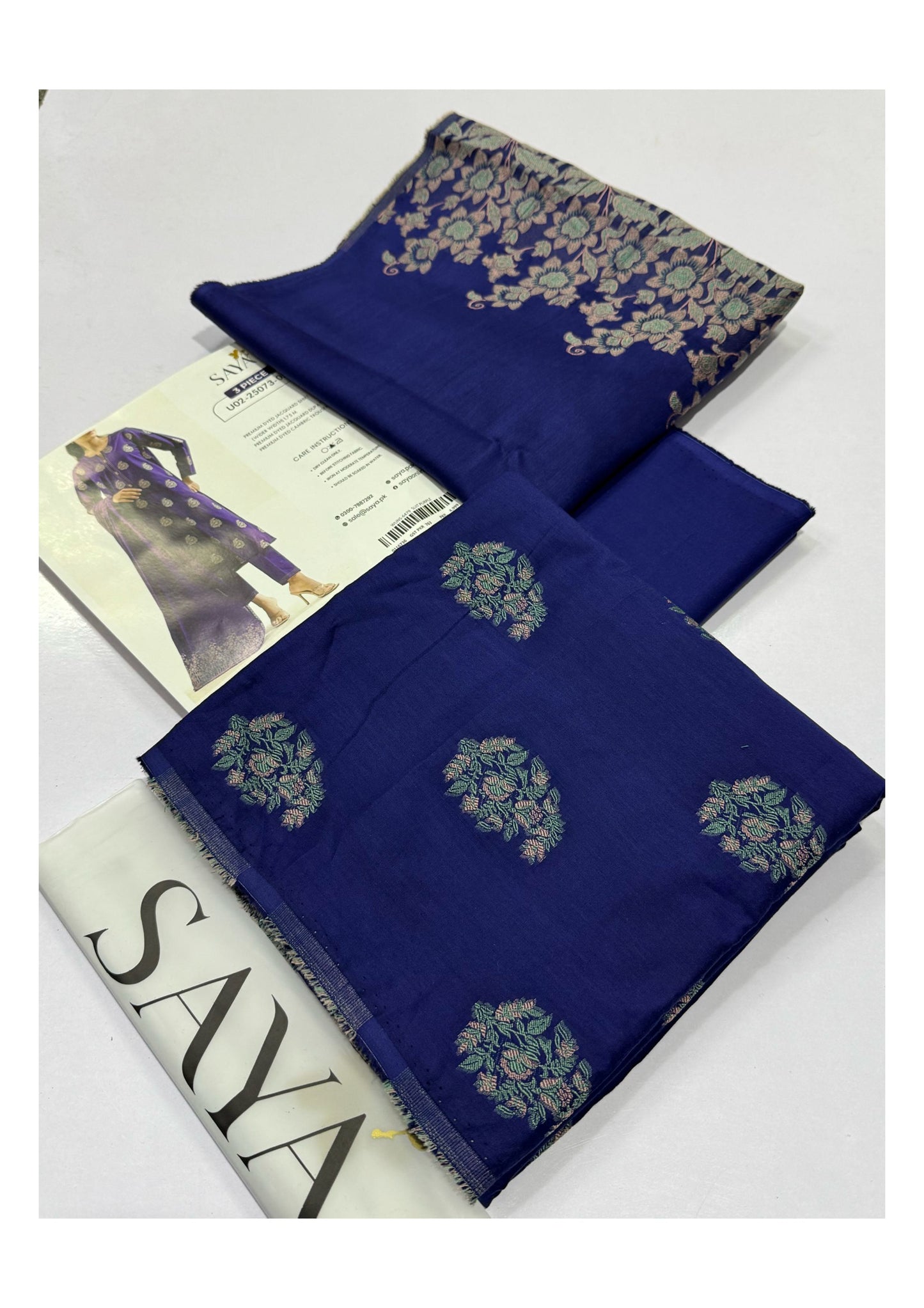 SAYA Jacquard – New Vole Winter Collection 2025 (3-Piece Unstitched Suit)