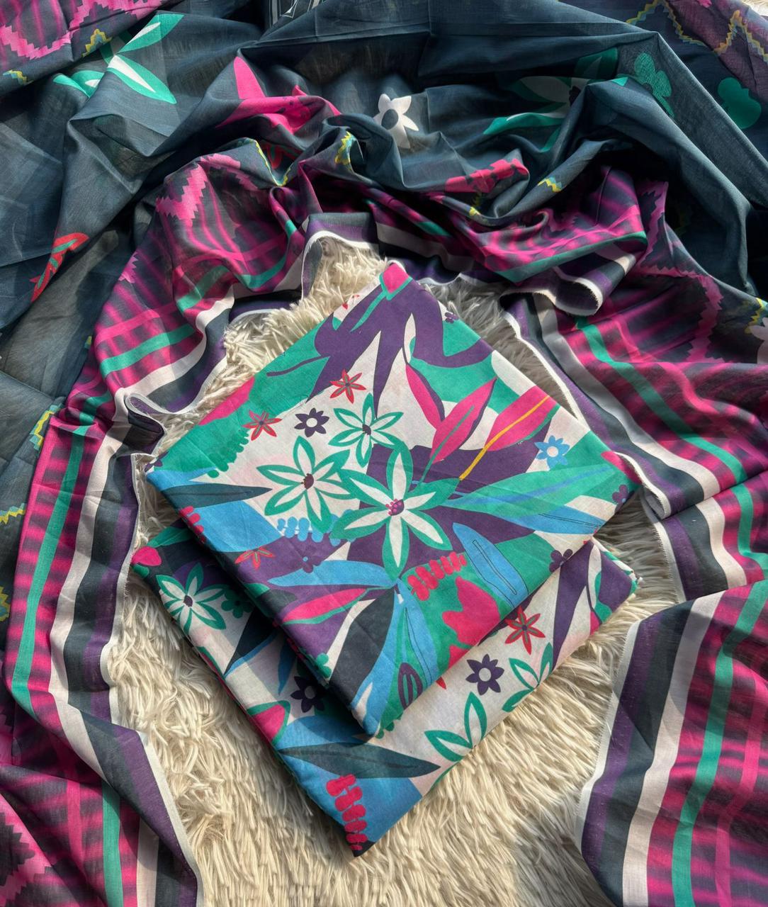 Sapphire Lawn 3-Piece Digital Printed Collection 2025 – Premium Summer Lawn Suit