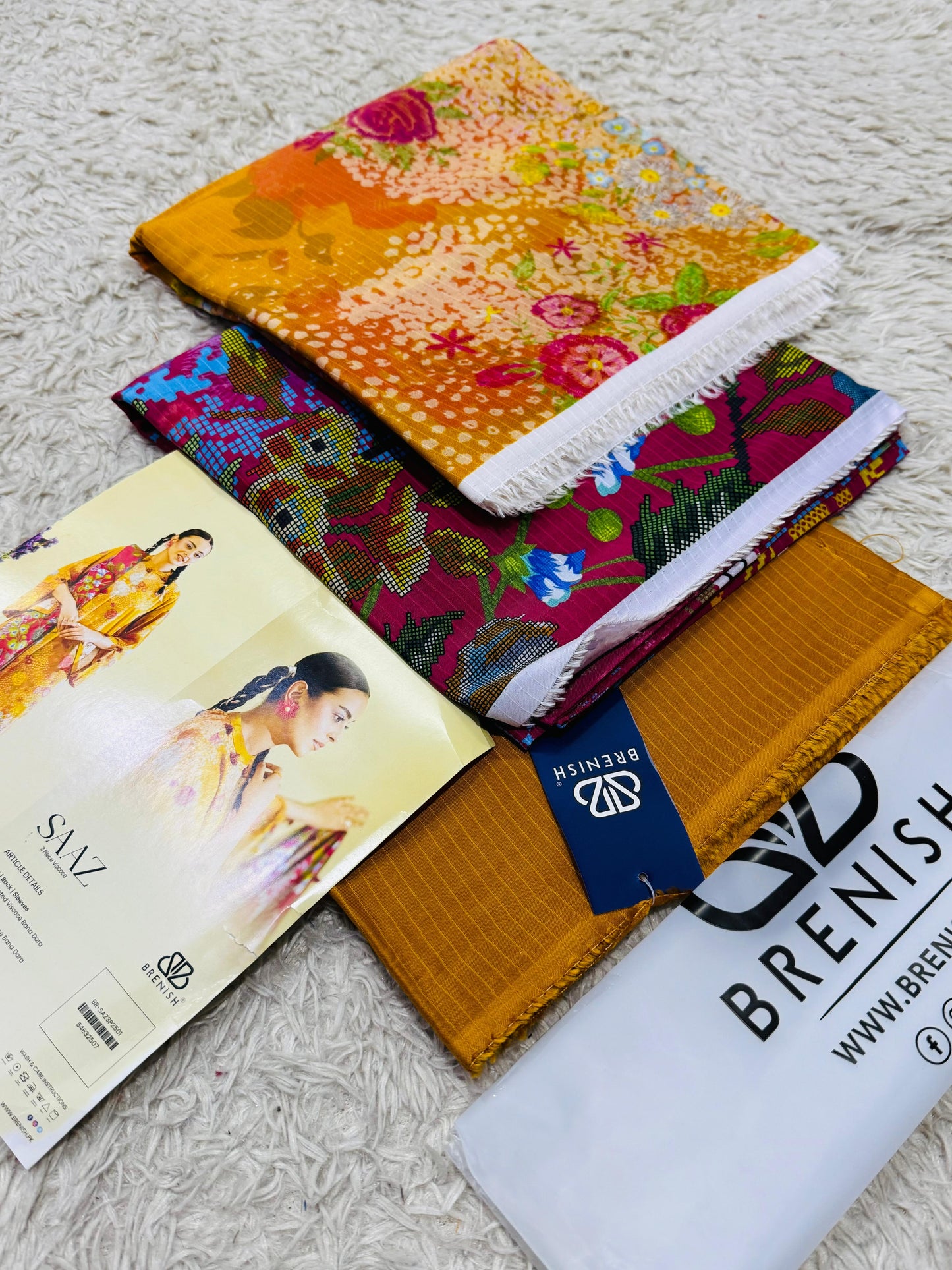 Gull G – Saaz Vole 2025 (3-Piece Unstitched Viscose Linen Suit)