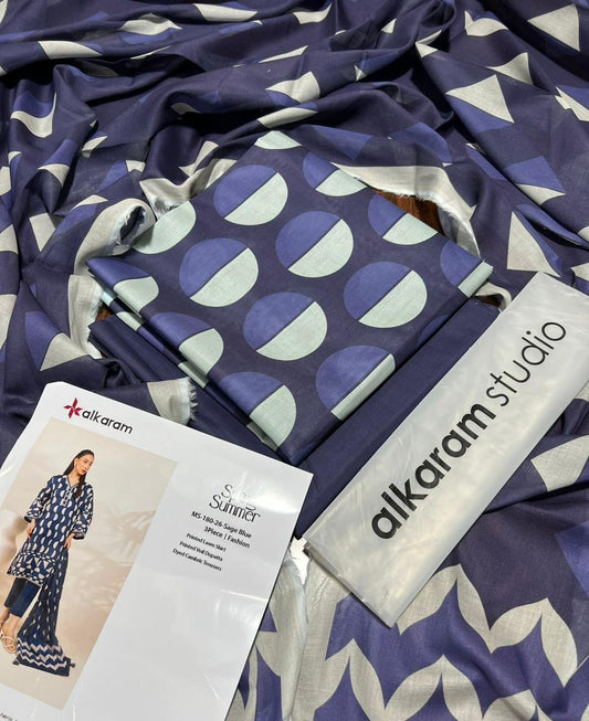 Al Karam 2026 Original Digital Print Lawn 3-Piece Suit – Premium Summer Collection