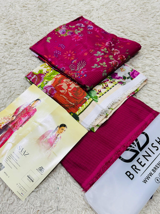 Gull G – Saaz Vole 2025 (3-Piece Unstitched Viscose Linen Suit)