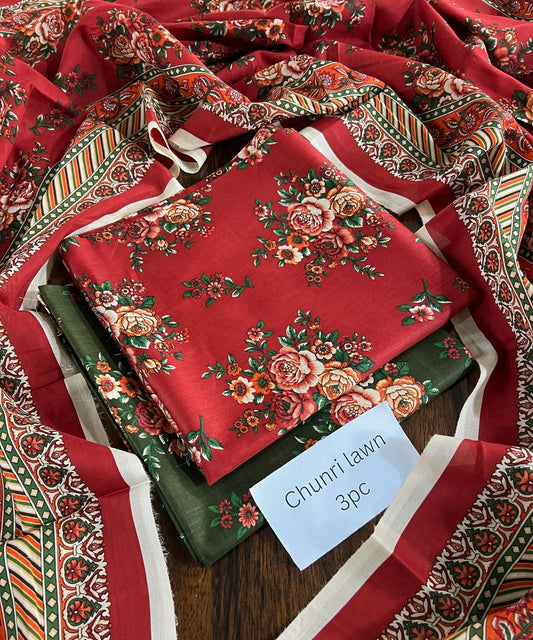 Almirah & Chunri by Outfit 2026 Original Printed Lawn 3-Piece Suit – Summer Collection