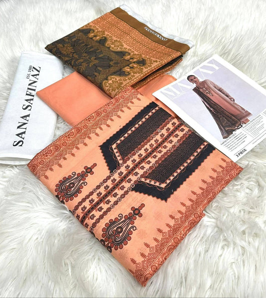 Sana Safinaz 2026 Original Digital Print Lawn 3-Piece Suit – Premium Summer Collection