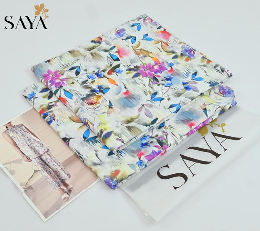 Saya Latest Volume 2026 Original Printed Lawn 2-Piece Suit – Premium Summer Collection