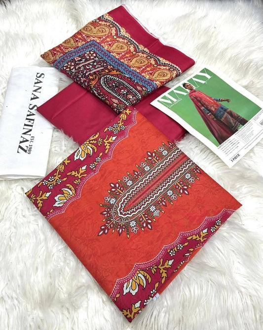Sana Safinaz 2026 Original Digital Print Lawn 3-Piece Suit – Premium Summer Collection