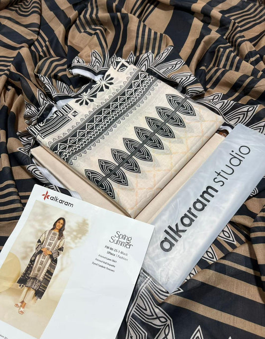 Al Karam 2026 Original Digital Print Lawn 3-Piece Suit – Premium Summer Collection