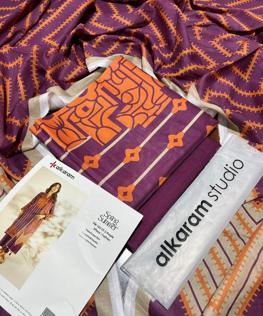 Al Karam 2026 Original Digital Print Lawn 3-Piece Suit – Premium Summer Collection