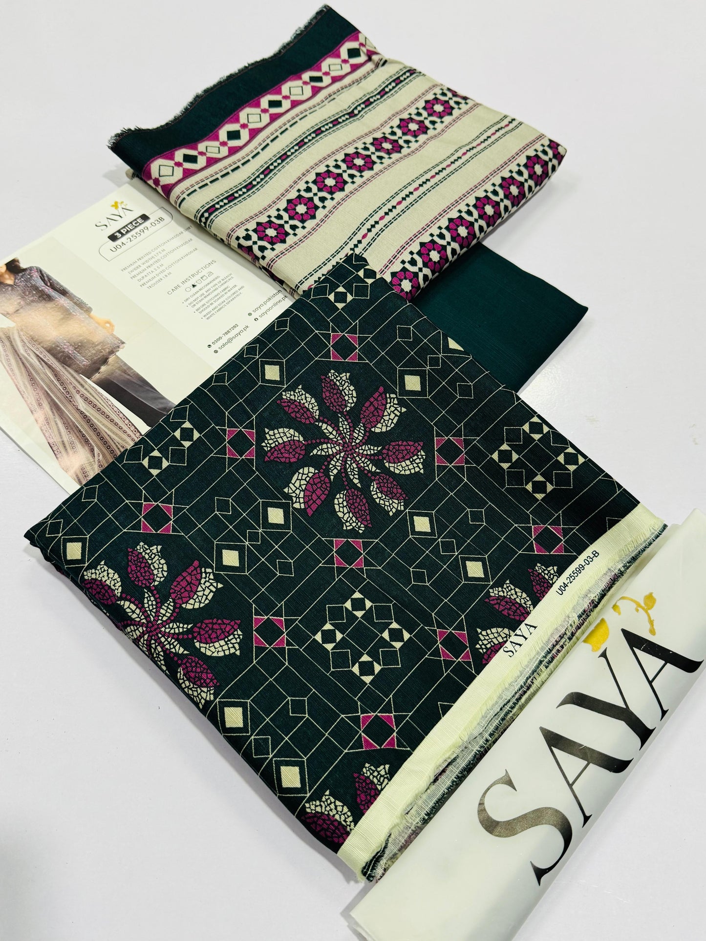 SAYA Jacquard – New Vole Winter Collection 2025 (3-Piece Unstitched Suit)