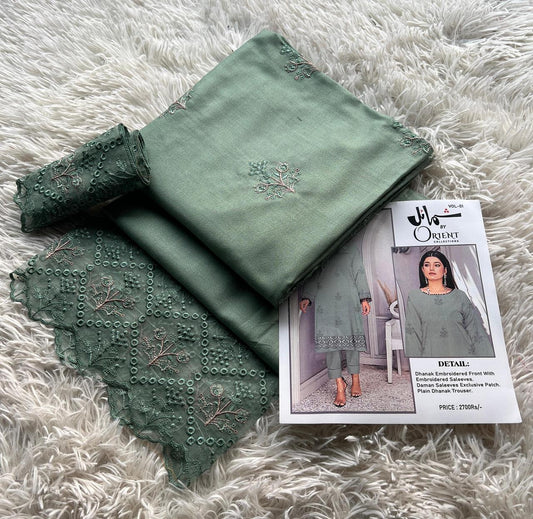 Orient Dhanak Vol–01 | Shumail Embroidered Winter Collection 2025 – Premium 2-Piece Suit