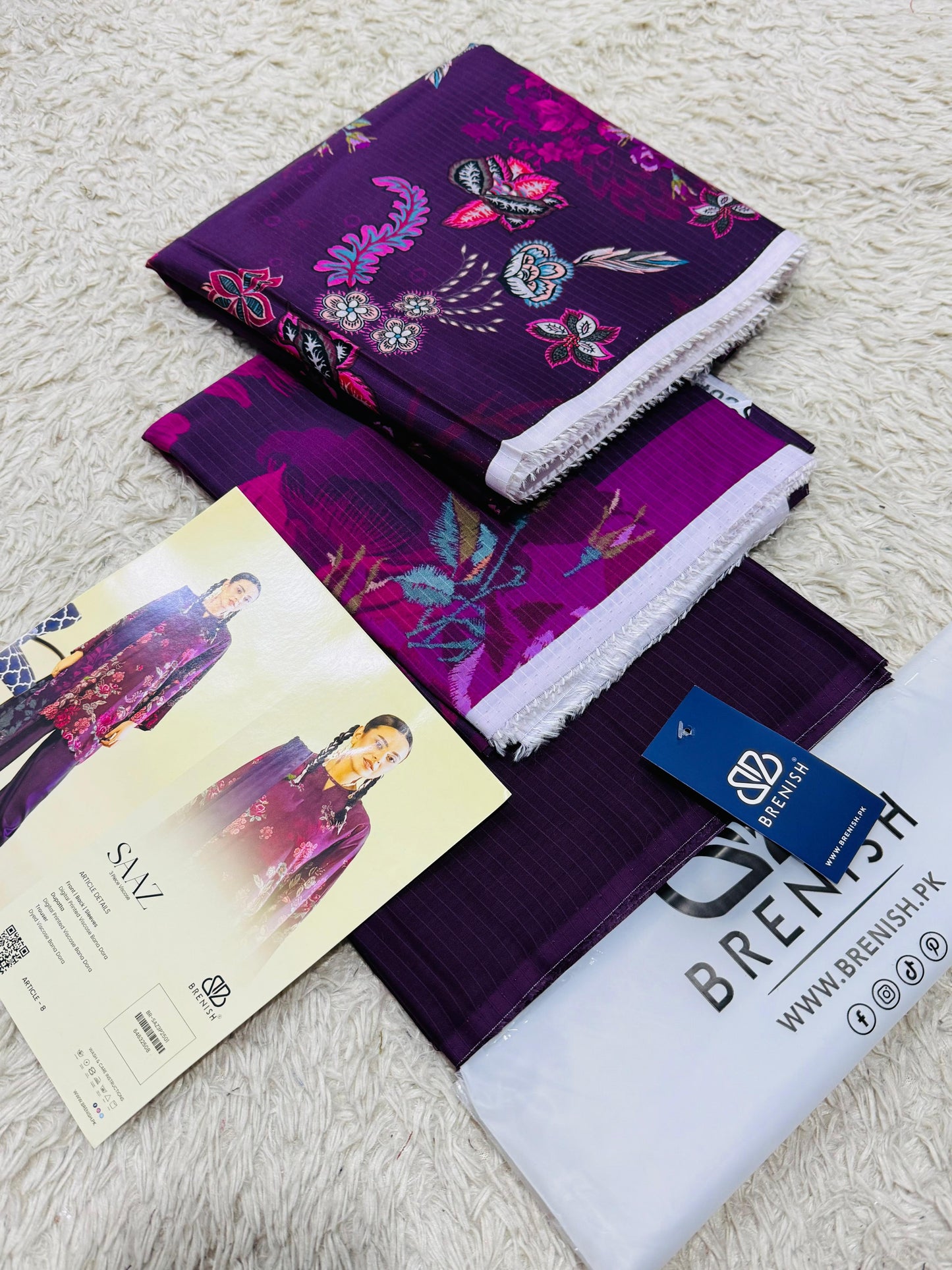 Gull G – Saaz Vole 2025 (3-Piece Unstitched Viscose Linen Suit)