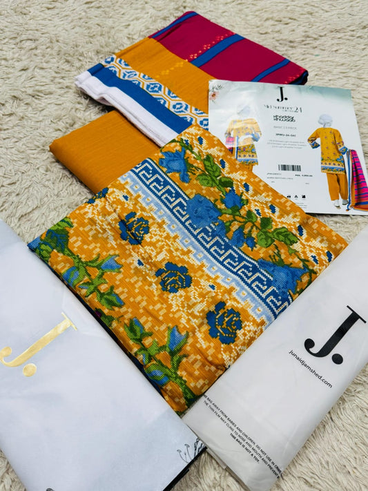 J. Outlet Stock – Original Khaddar Collection 2025 (3-Piece Unstitched Suit)