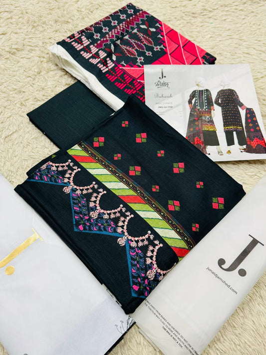 J. Outlet Stock – Original Khaddar Collection 2025 (3-Piece Unstitched Suit)