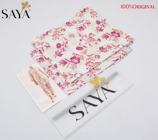 Saya Latest Volume 2026 Original Printed Lawn 2-Piece Suit – Premium Summer Collection
