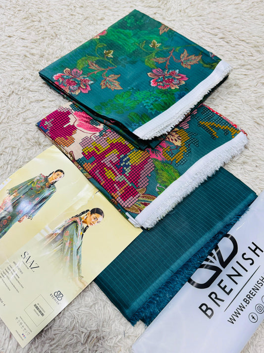 Gull G – Saaz Vole 2025 (3-Piece Unstitched Viscose Linen Suit)