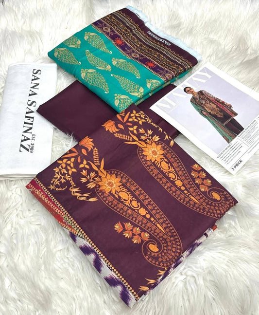 Sana Safinaz 2026 Original Digital Print Lawn 3-Piece Suit – Premium Summer Collection