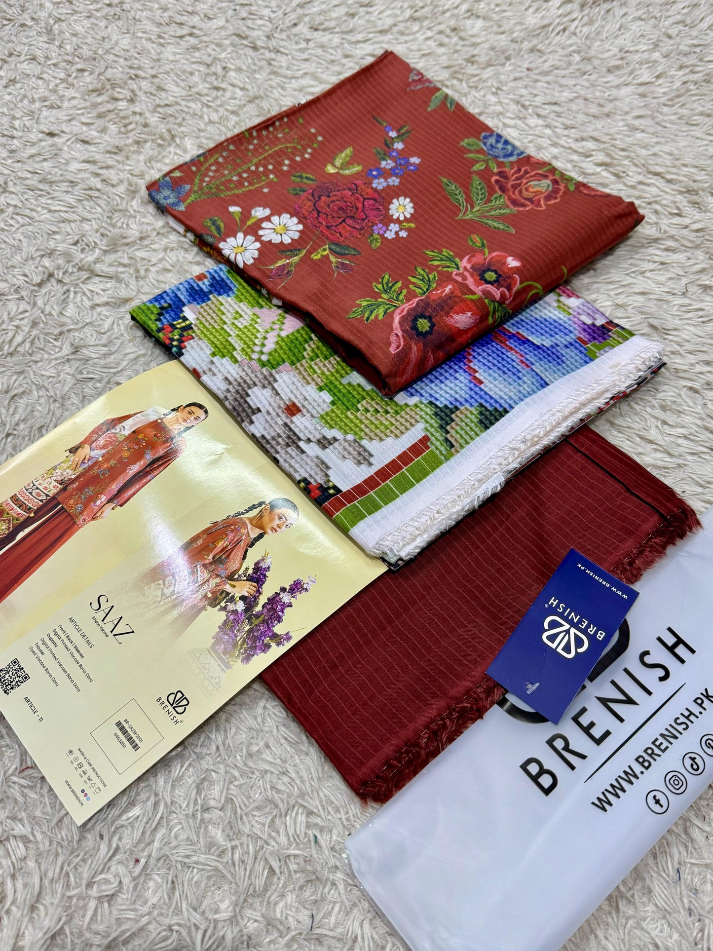 Gull G – Saaz Vole 2025 (3-Piece Unstitched Viscose Linen Suit)