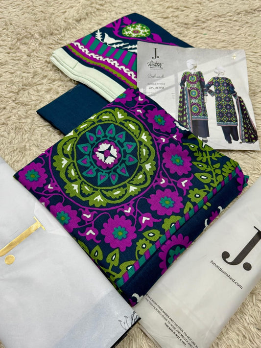 J. Outlet Stock – Original Khaddar Collection 2025 (3-Piece Unstitched Suit)