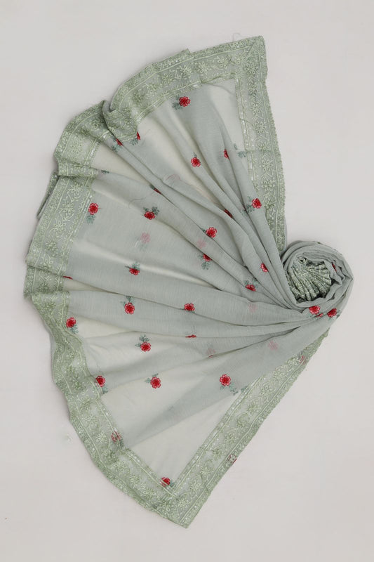 Summer Collection 2026 Lawn 3-Piece Suit – Embroidered Chiffon Dupatta baroque