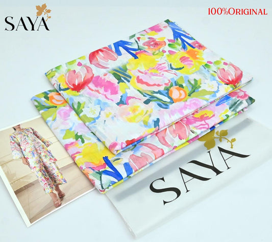 Saya Latest Volume 2026 Original Printed Lawn 2-Piece Suit – Premium Summer Collection
