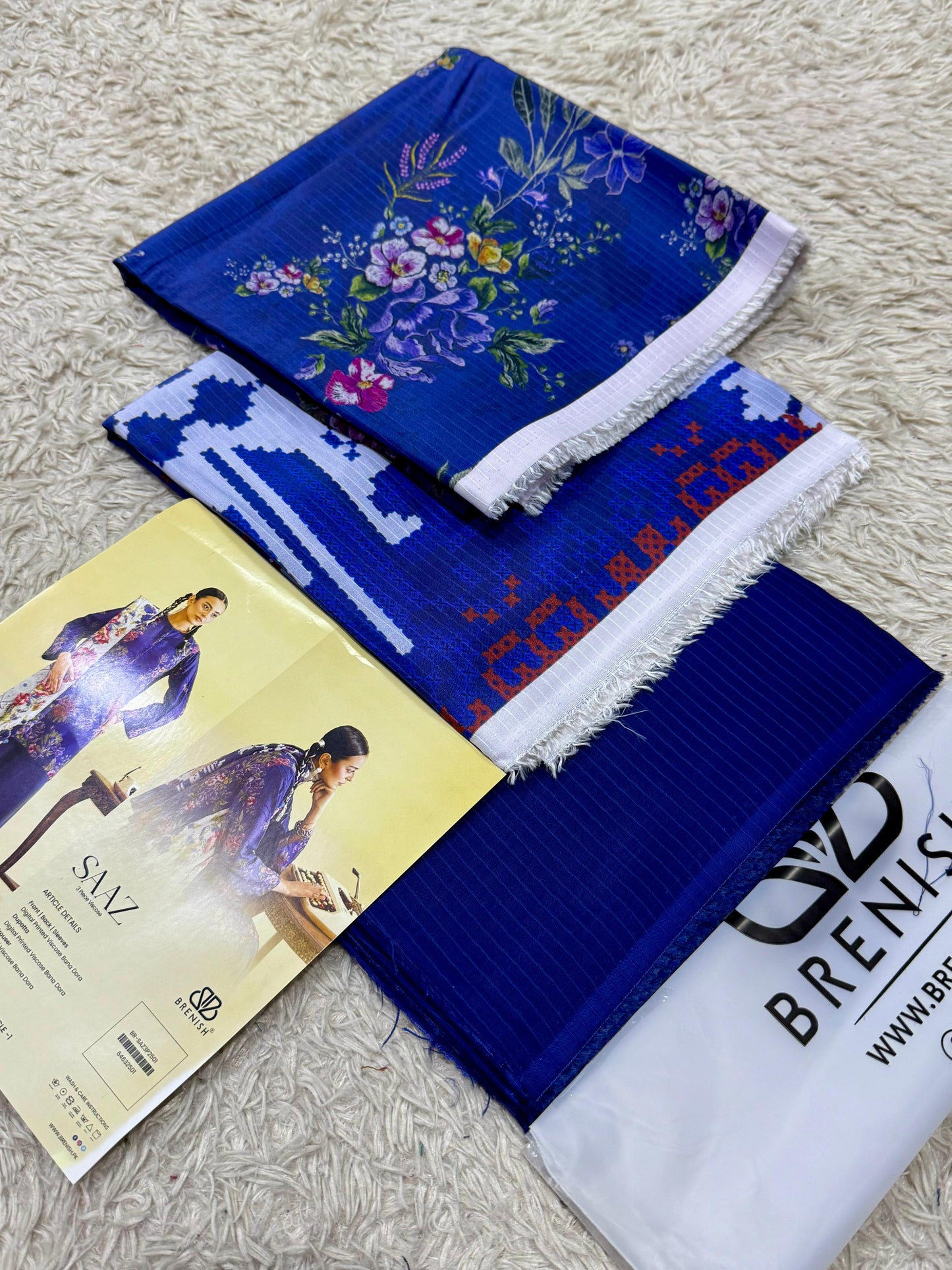 Gull G – Saaz Vole 2025 (3-Piece Unstitched Viscose Linen Suit)