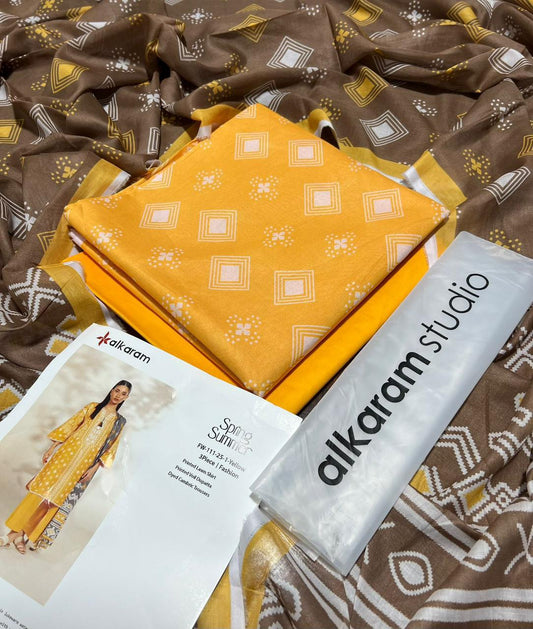 Al Karam 2026 Original Digital Print Lawn 3-Piece Suit – Premium Summer Collection