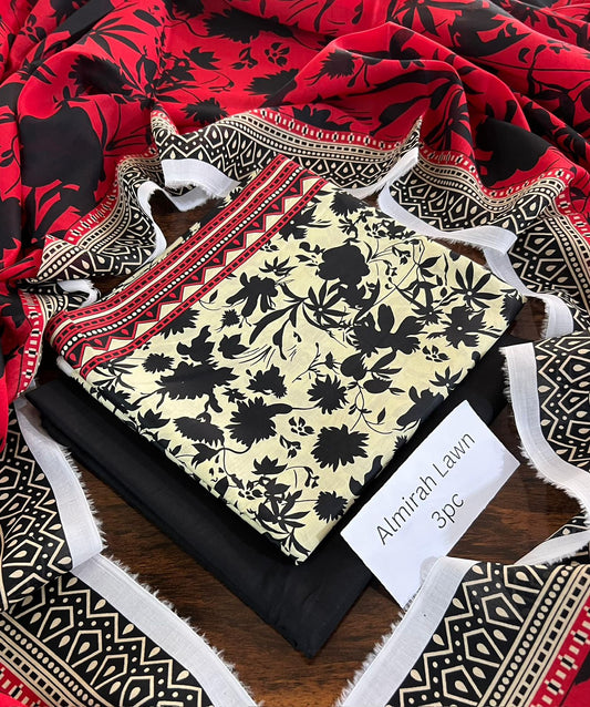 Almirah & Chunri by Outfit 2026 Original Printed Lawn 3-Piece Suit – Summer Collection