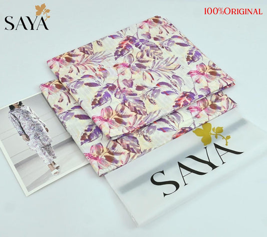 Saya Latest Volume 2026 Original Printed Lawn 2-Piece Suit – Premium Summer Collection